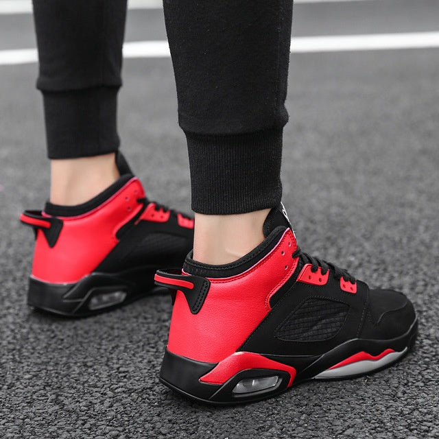 Air cushion basketball shoes outdoor high-top men's shoes