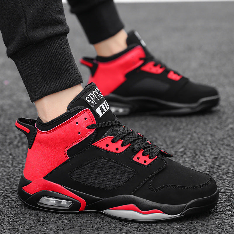 Air cushion basketball shoes outdoor high-top men's shoes