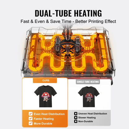 8 In 1 Heat Press Machine 15x15 In 30oz Tumbler Press T-Shirts Black Blue