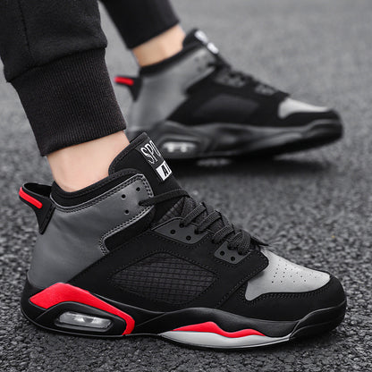Air cushion basketball shoes outdoor high-top men's shoes