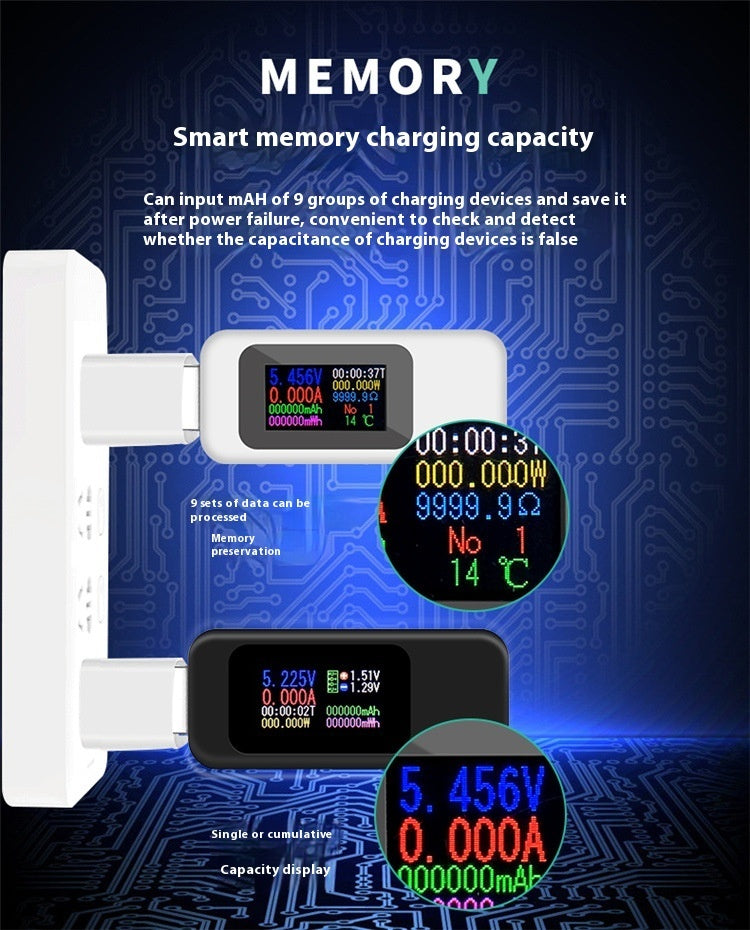 Charger MX18 USB Tester Color Screen Usb Tester