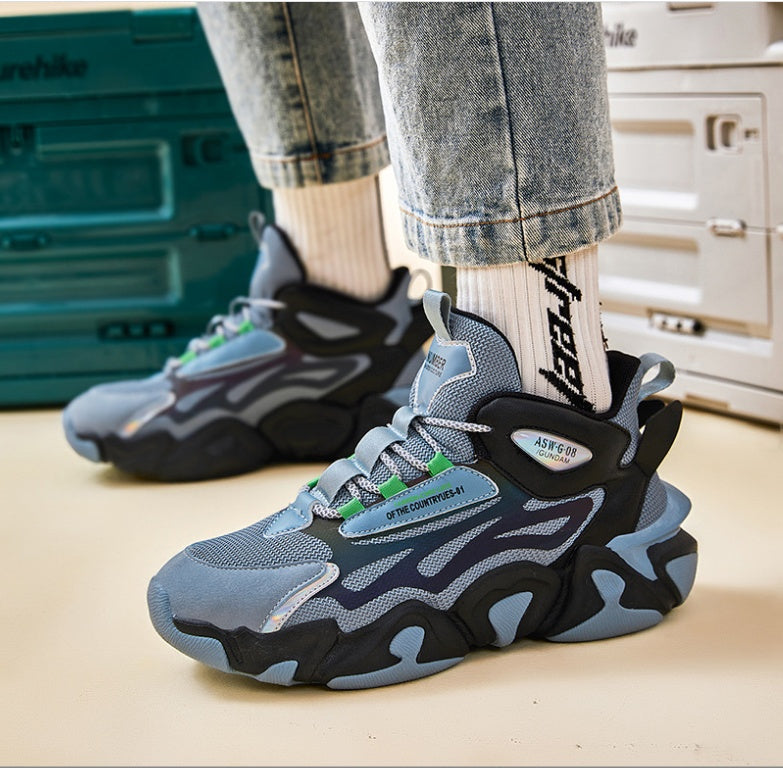 Casual High-top Large Size Reflective Wear-resistant Sneakers