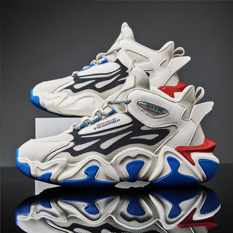Casual High-top Large Size Reflective Wear-resistant Sneakers